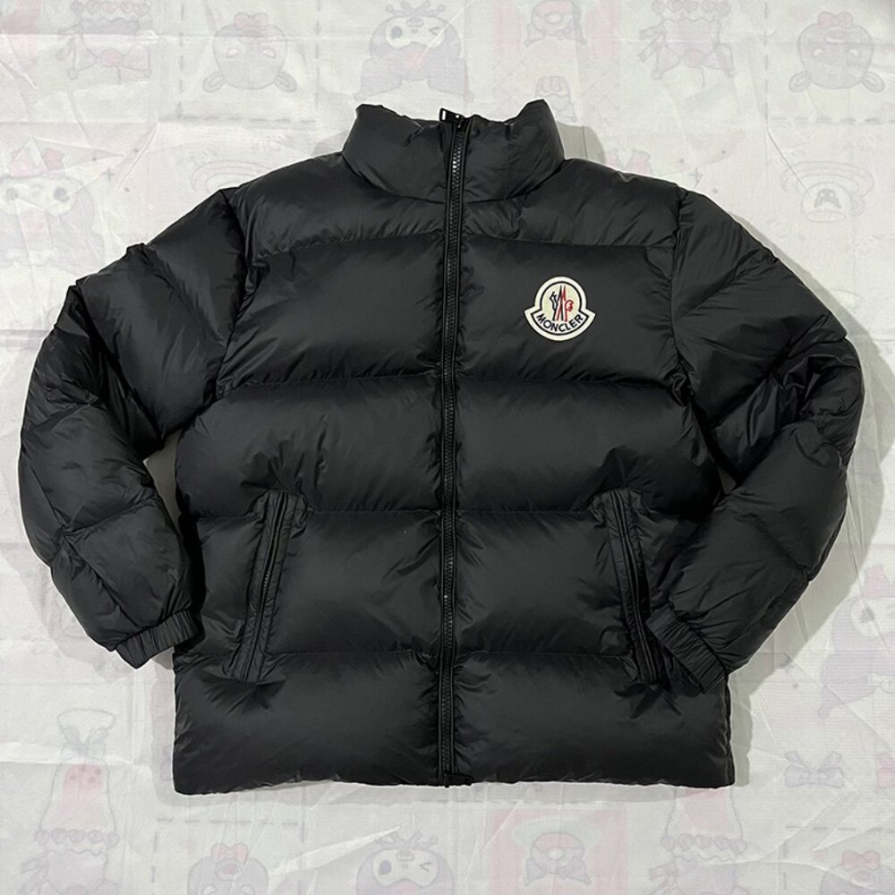 Moncler Black Stand-Collar Down Jacket